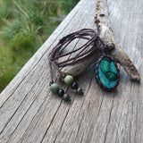 Malachite and Chrysocholla Necklace