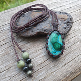 Malachite and Chrysocholla Necklace