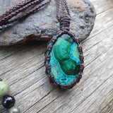 Malachite and Chrysocholla Necklace