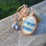 Blue Scheelite Necklace