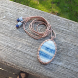 Blue Scheelite Necklace