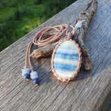 Blue Scheelite Necklace