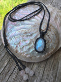 Rainbow Moonstone Necklace