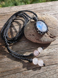 Rainbow Moonstone Necklace