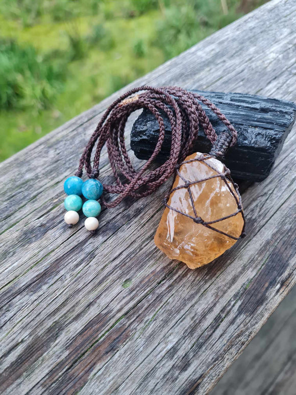 Honey Calcite Necklace