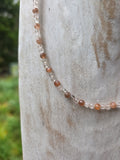 Sunstone and Rose Quartz Necklace
