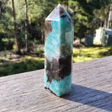 Smoky Amazonite Tower